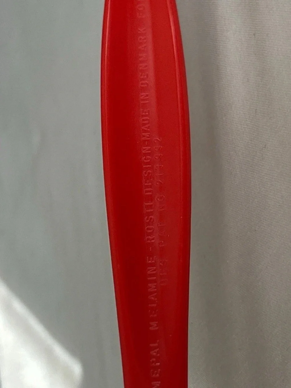 Mepal Rosti Design Melamine Vtg Serving Fork Red 2530 Hutzler Denmark 12” Retro
